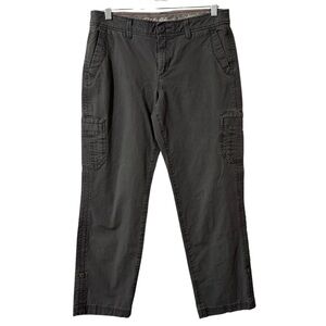 Eddie Bauer Slightly Curvy Crop Pants Cargo Pockets Roll Tab Gorpcore Utility